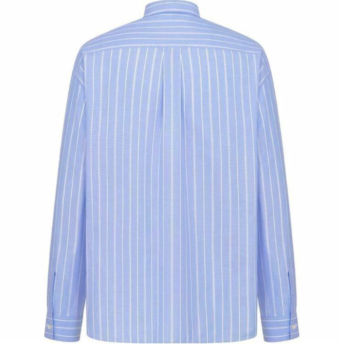 Dior SS25 Hylton Nel Collaboration Striped Long-Sleeve Shirt White back view