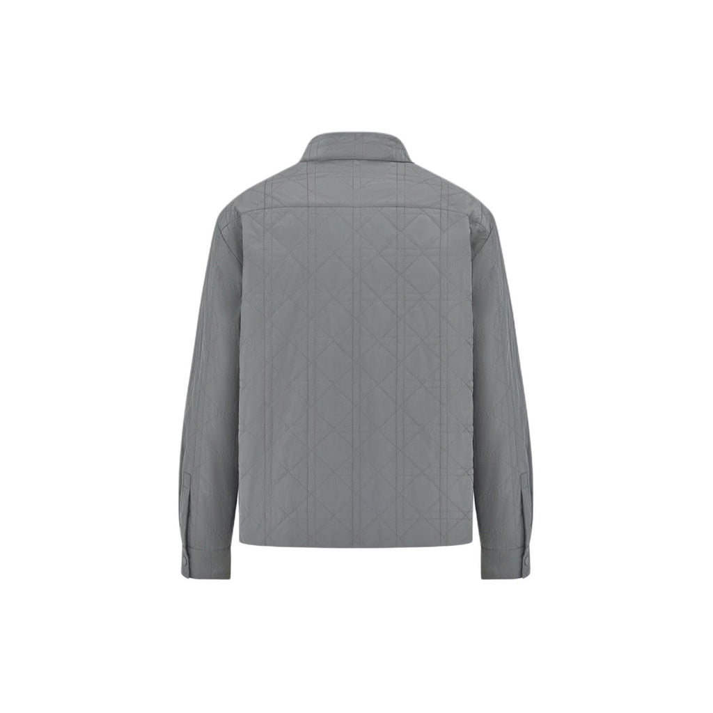 Dior SS24 Button-Front Jacket Gray back view