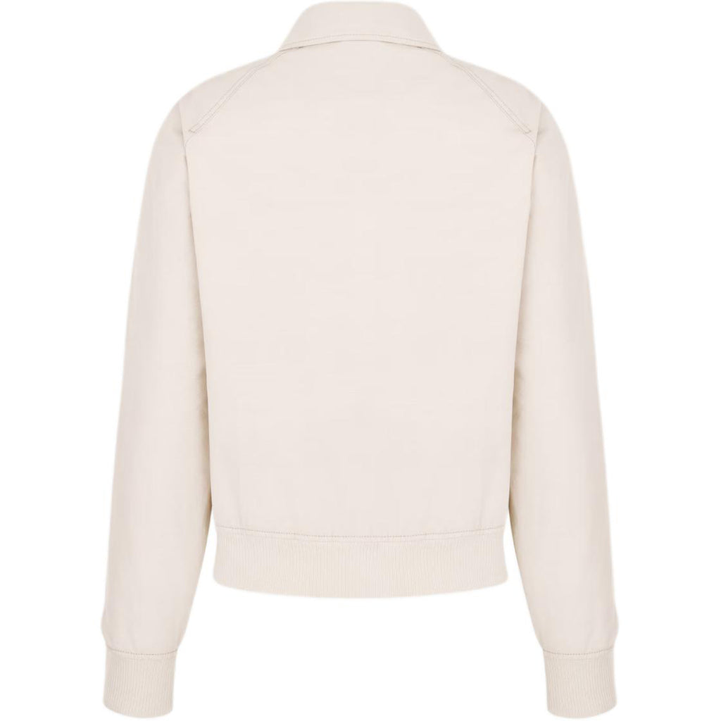 Dior SS24 Logo Letter Logo Embroidered Zip Jacket White back view