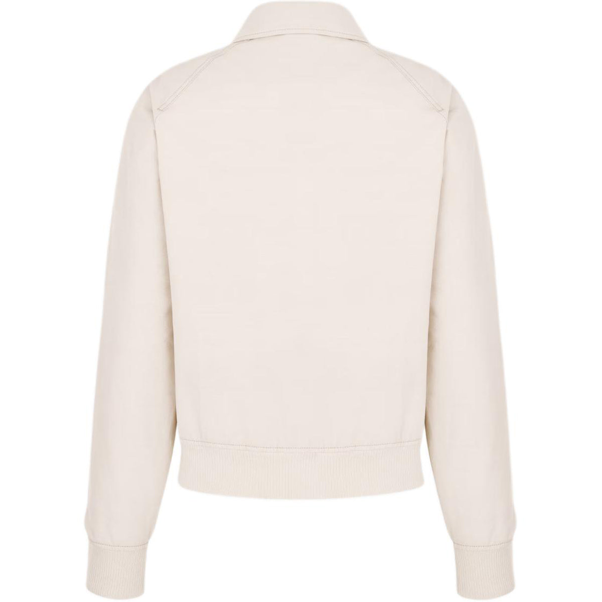 Dior SS24 Logo Letter Logo Embroidered Zip Jacket White back view