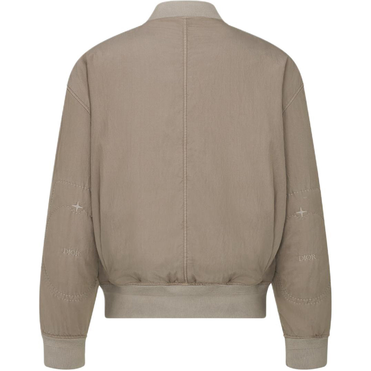Dior FW24 Stone Island Collaboration Logo Letter Logo Jacket Brown back view