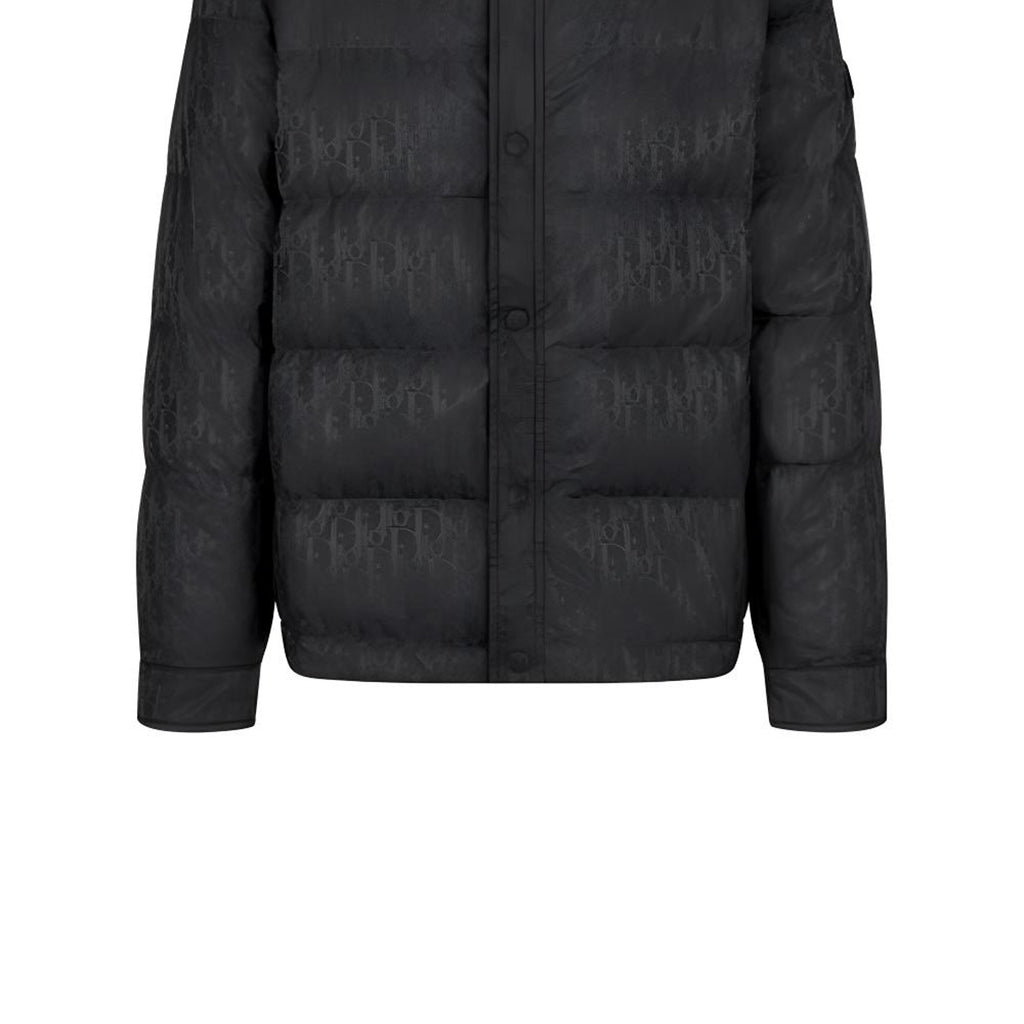 Dior SS22 Button-Front Down Jacket Black back view