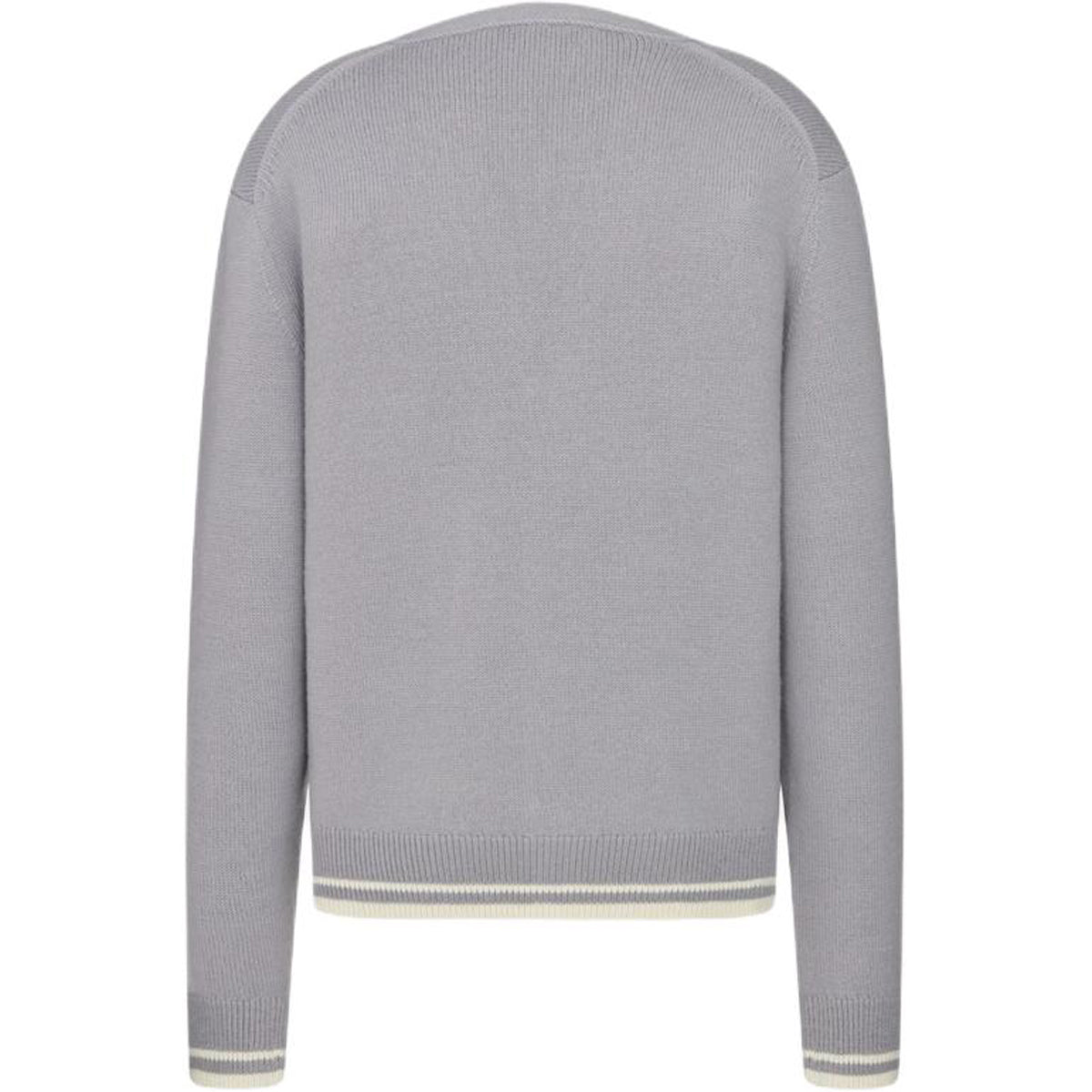 DIOR Men's Striped V-Neck Relaxed-Fit Button-Up Knit Cardigan