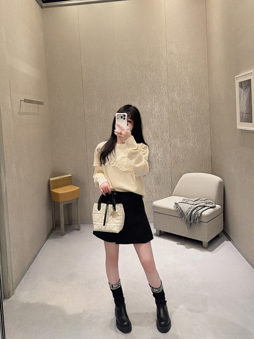 Dior Logo Knit Sweater back