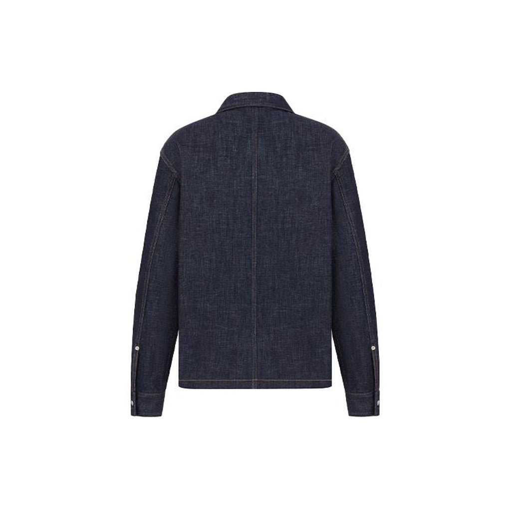 Dior SS22 Print Jacket Blue back view