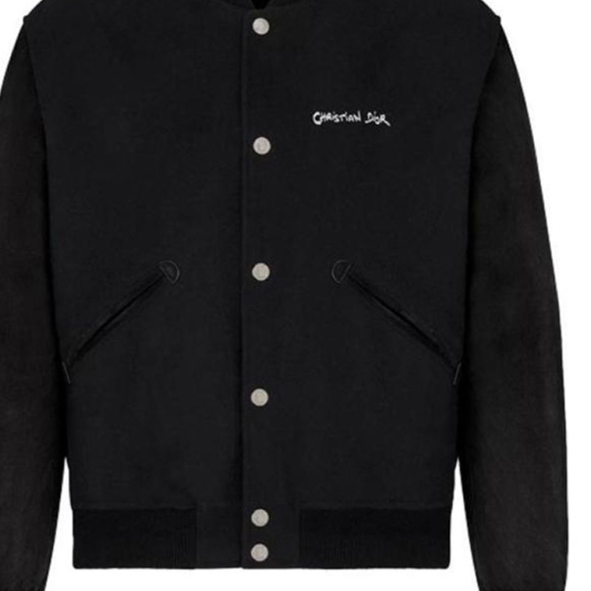 Dior Embroidered Jacket Black back view