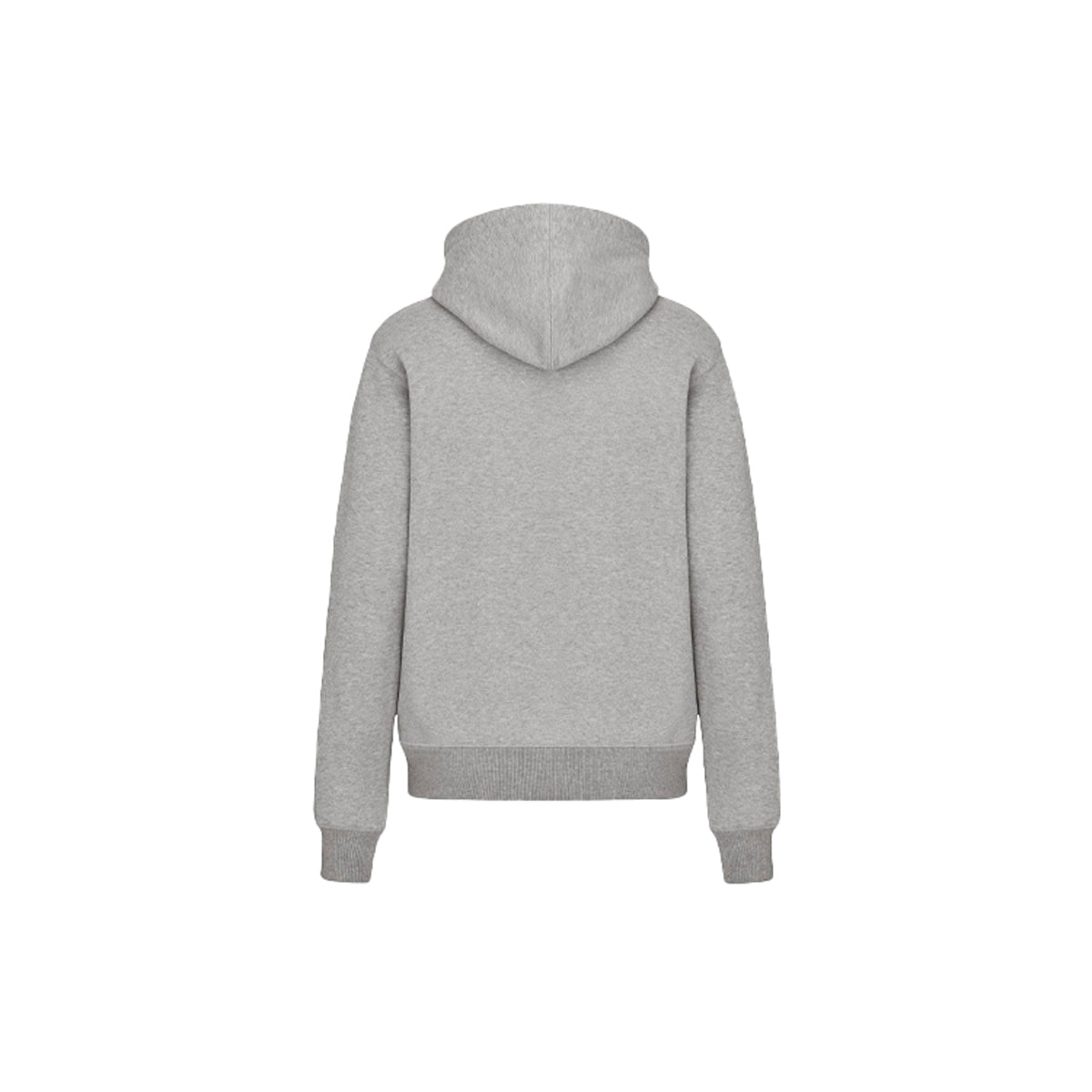 Dior Embroidered Hooded Hoodie Gray back view