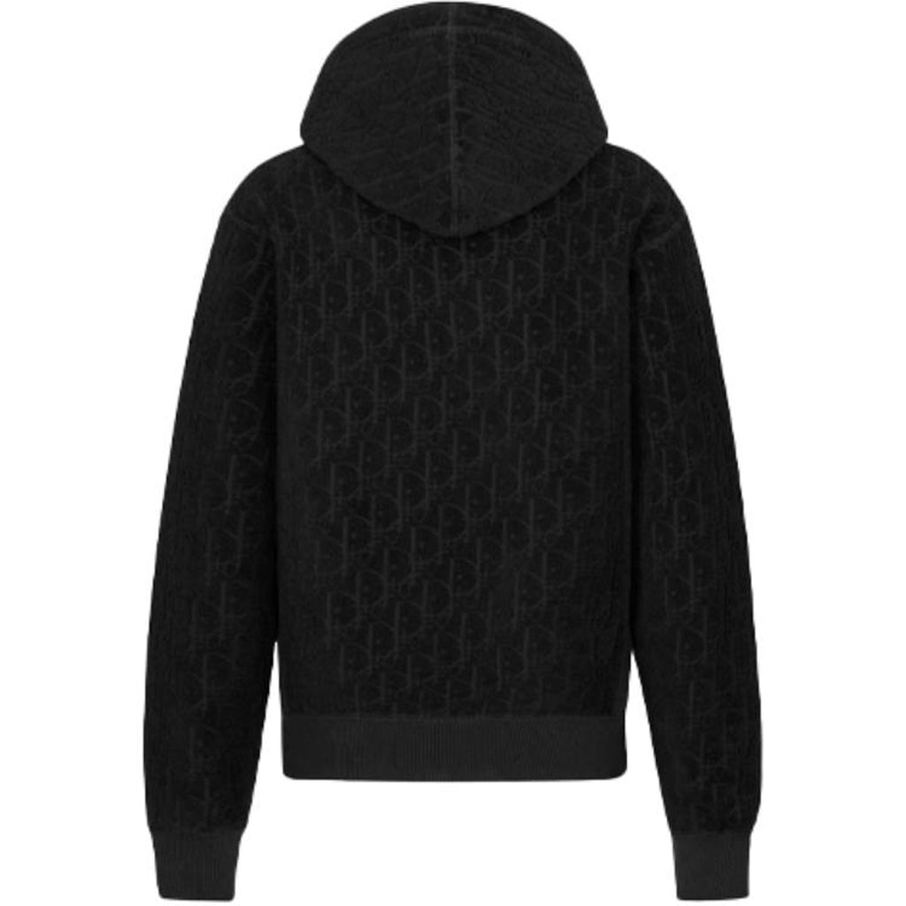 Dior Print Hooded Hoodie Black back view