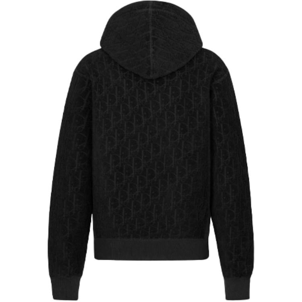 Dior Print Hooded Hoodie Black back view