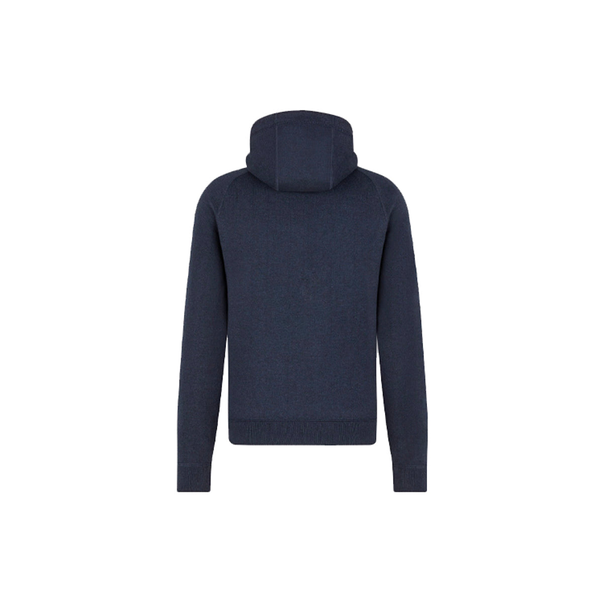 Dior Essentials Knit Zip-Up Hoodie — Cotton-Blend, Navy Blue