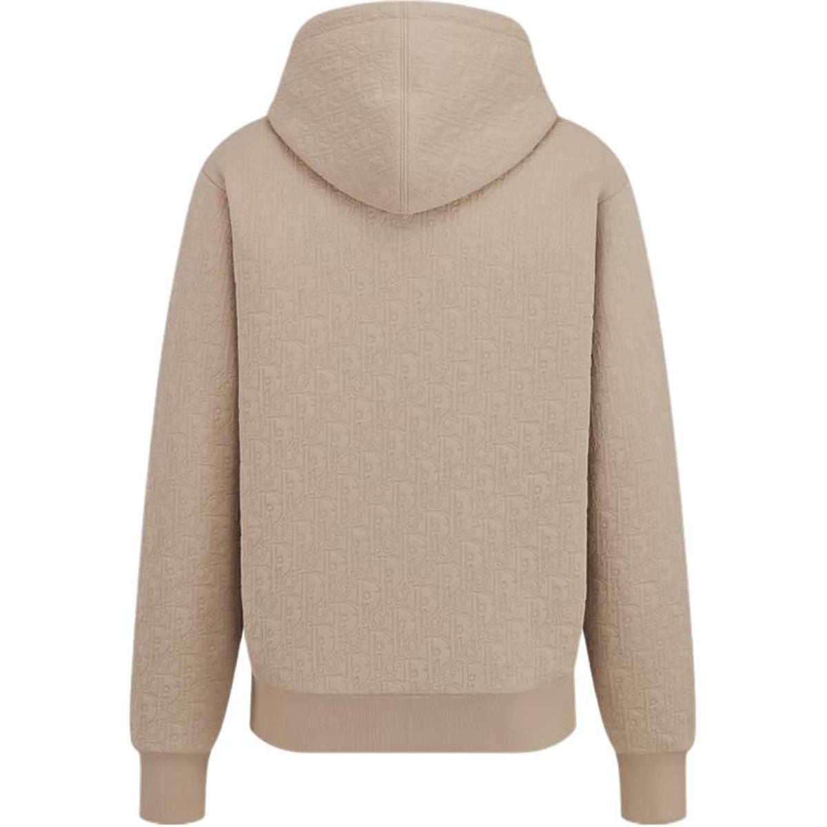 Dior Logo Hooded Relaxed-Fit Hoodie Beige back view