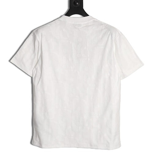Dior tonal pattern pocket T-shirt white back