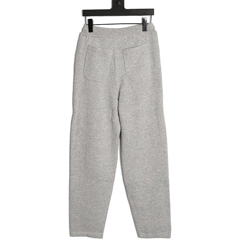 Dior Oblique Jacquard Knit Track Pants white background back view