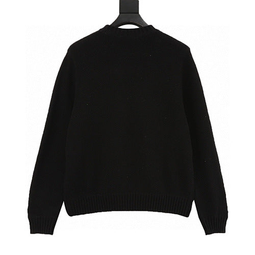 Dior Raised Letter Crewneck Sweatshirt white background back view