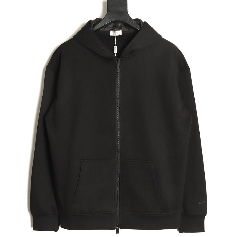 Dior Oblique-Lined Jacquard Zip Jacket front view