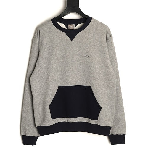 Dior Contrast Pocket Embroidered Sweatshirt white background front view