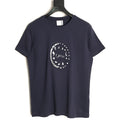 Dior CD Medaillon gradient embroidered T-shirt navy front