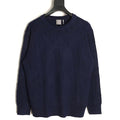 Dior tonal Oblique jacquard crewneck sweater navy front