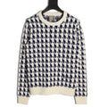 Dior Houndstooth Jacquard Wool Sweater front