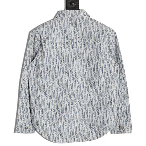 Dior Oblique Light Blue Denim Shirt Jacket back