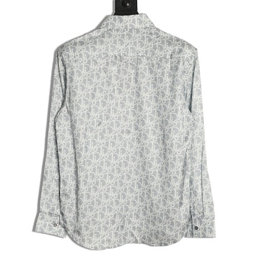 Dior Oblique pattern satin shirt back