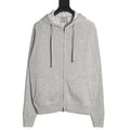 Dior Oblique Jacquard-Lined Zip Hoodie white background front view