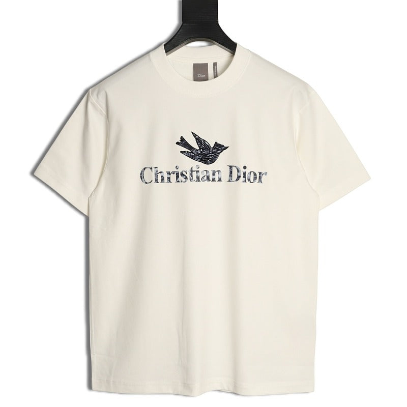 Dior Christian Dior bird print T-shirt ivory front