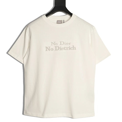 Dior embroidered letter T-shirt front