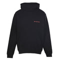 Balenciaga Small Logo Pullover Hoodie - Black - front view
