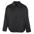 Balenciaga Tonal Monogram Shirt Jacket - Black - front view