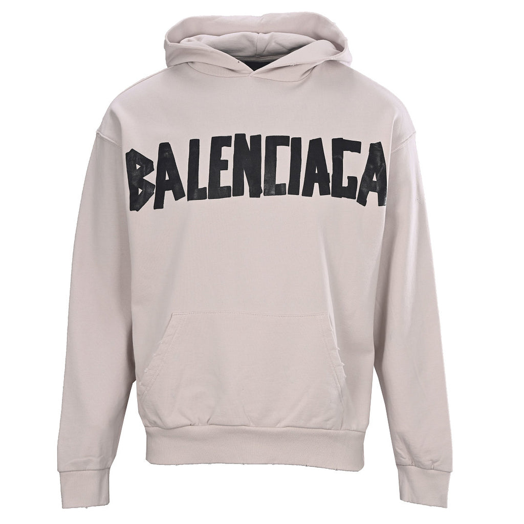 Balenciaga Logo Long-Sleeve Top - Black - front view