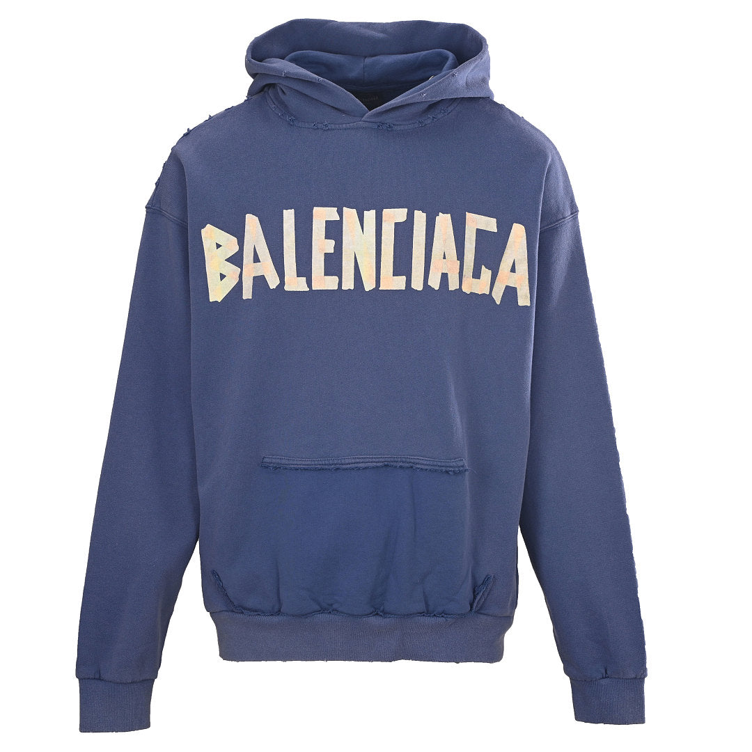 Balenciaga Logo Long-Sleeve Top - Black - front view