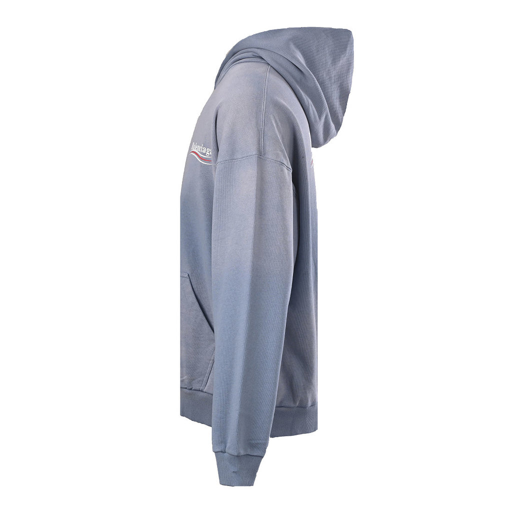 Balenciaga Logo Long-Sleeve Top - Black - back view