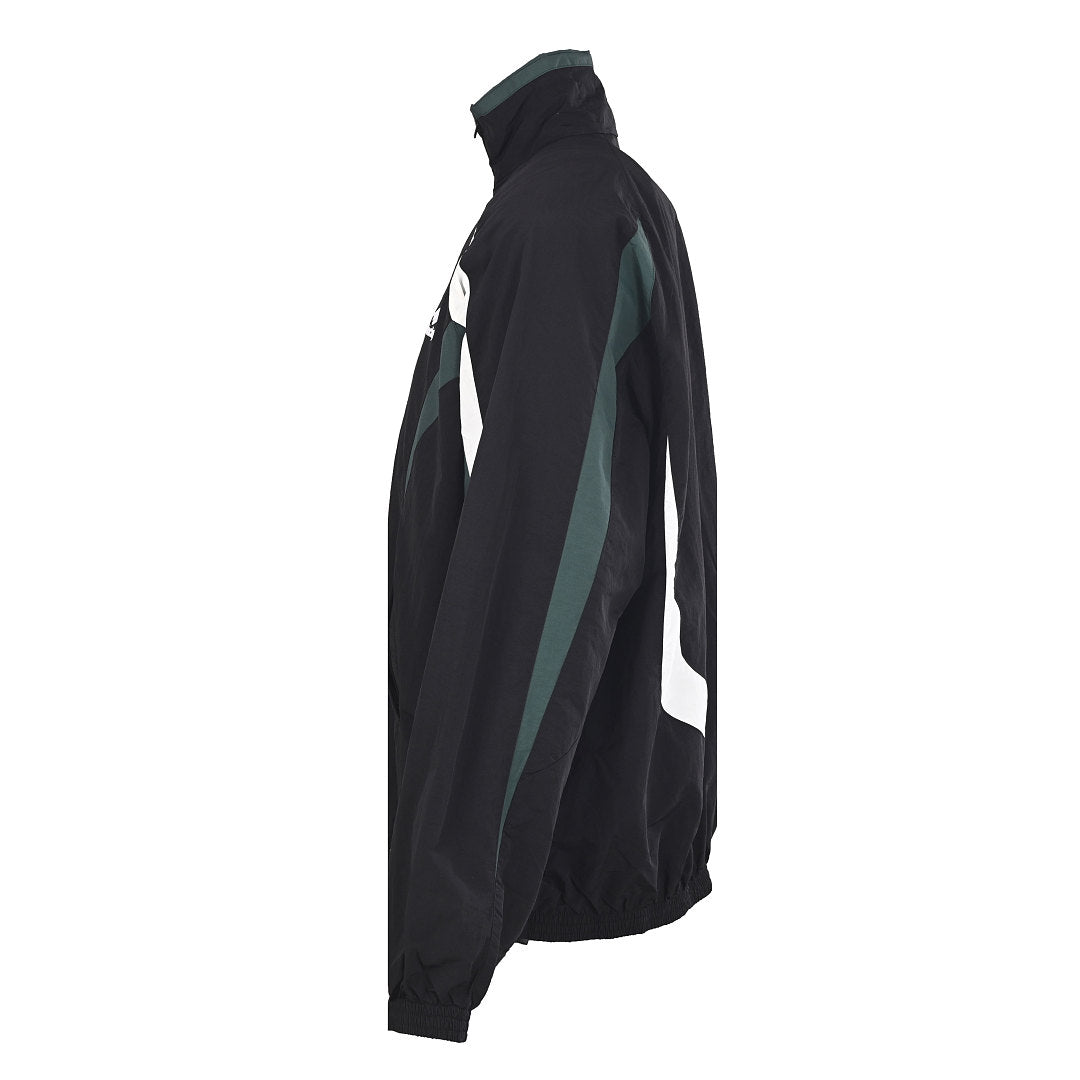 Balenciaga Logo Long-Sleeve Top - Black - back view