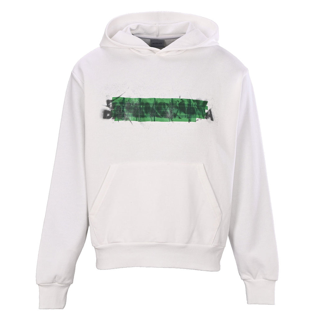 Balenciaga Logo Long-Sleeve Top - Black - front view