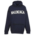 Balenciaga Logo Long-Sleeve Top - Black - front view