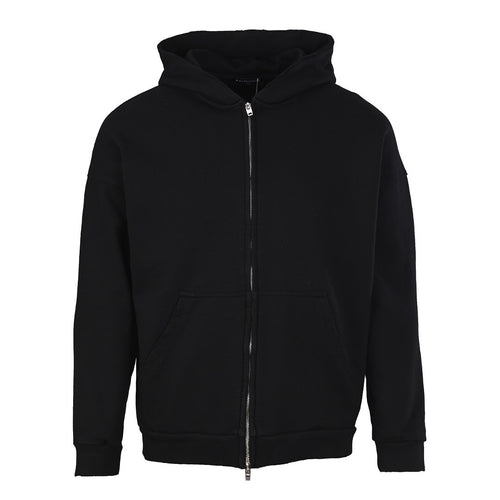 Balenciaga Logo Long-Sleeve Top - Black - front view