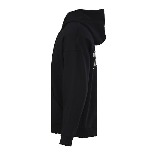 Balenciaga Logo Long-Sleeve Top - Black - back view