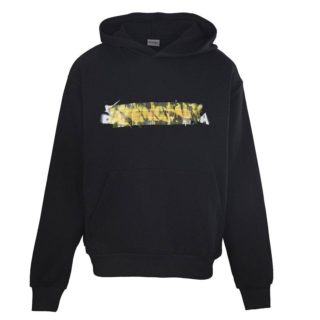 Balenciaga Logo Long-Sleeve Top - Black - front view