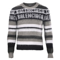 Balenciaga Logo Long-Sleeve Top - Black - back view