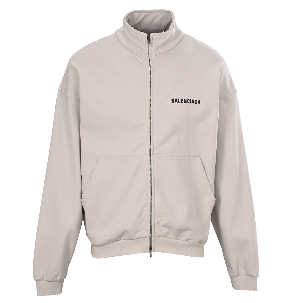Balenciaga Logo Long-Sleeve Top - Black - front view