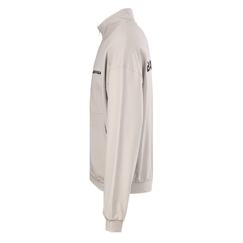 Balenciaga Logo Long-Sleeve Top - Black - back view