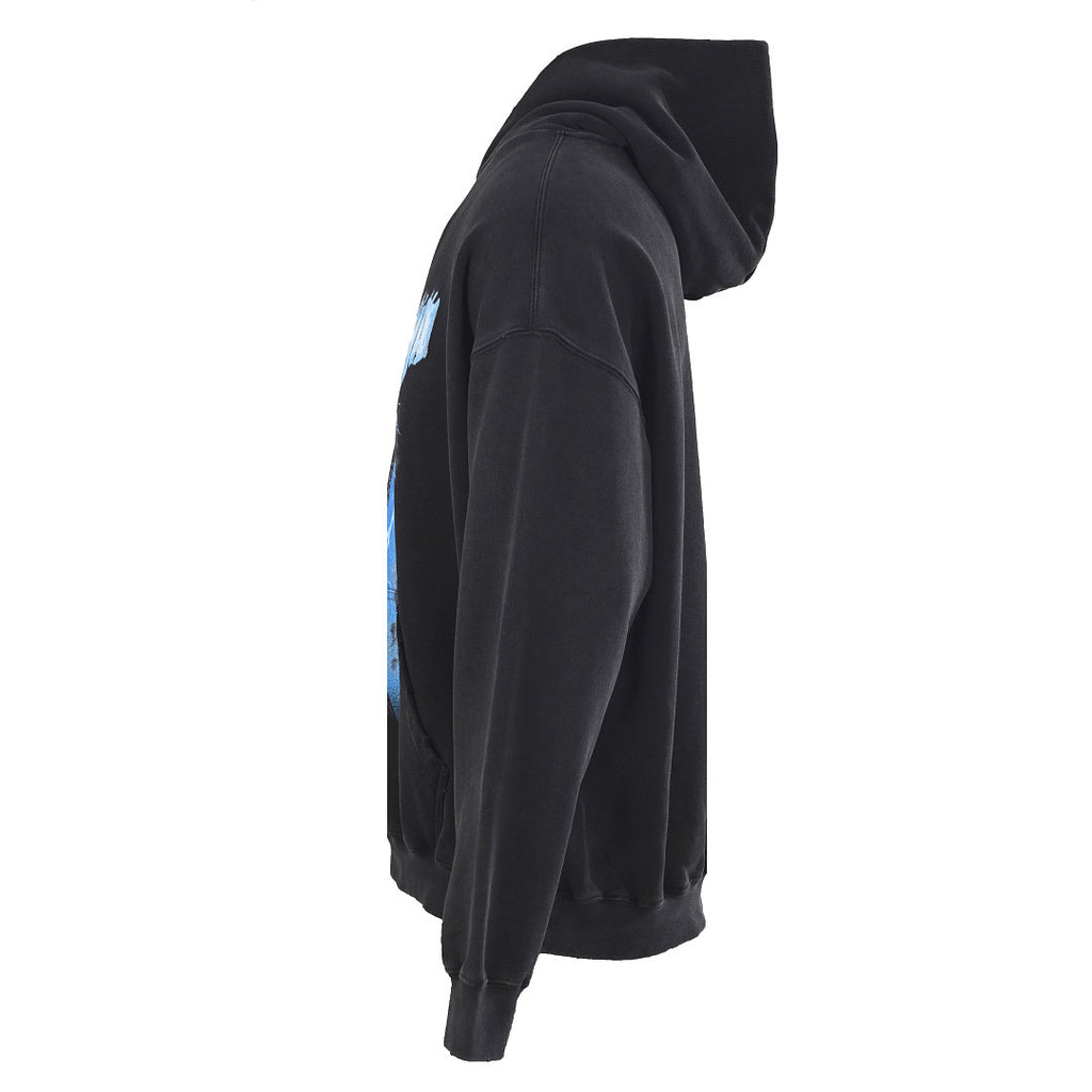 Balenciaga Logo Long-Sleeve Top - Black - back view