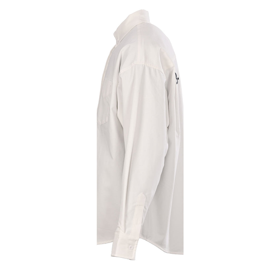 Balenciaga Logo Long-Sleeve Top - Black - back view