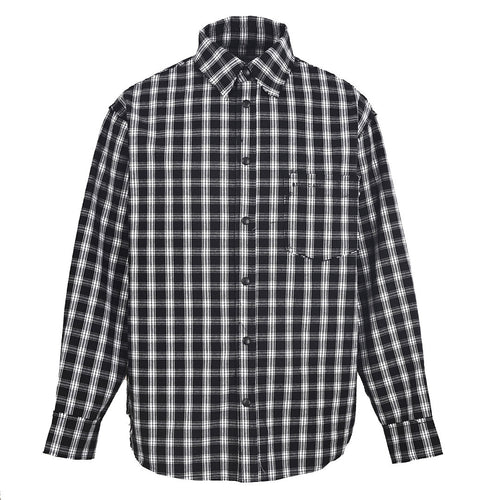 Balenciaga Logo Long-Sleeve Top - Black - front view