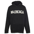 Balenciaga Logo Long-Sleeve Top - Black - front view