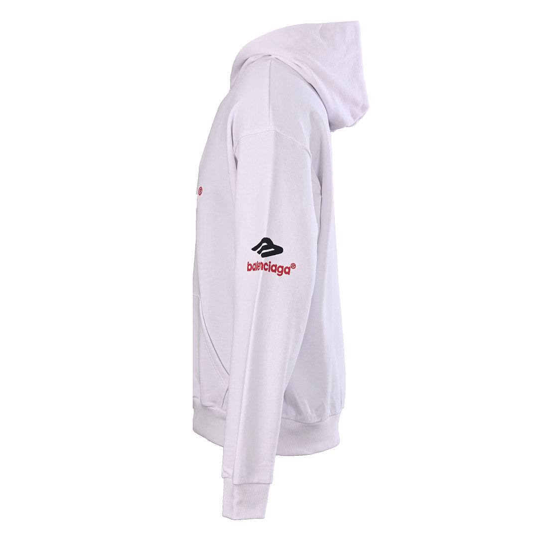Balenciaga Logo Long-Sleeve Top - Black - back view