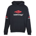 Balenciaga Logo Long-Sleeve Top - Black - front view