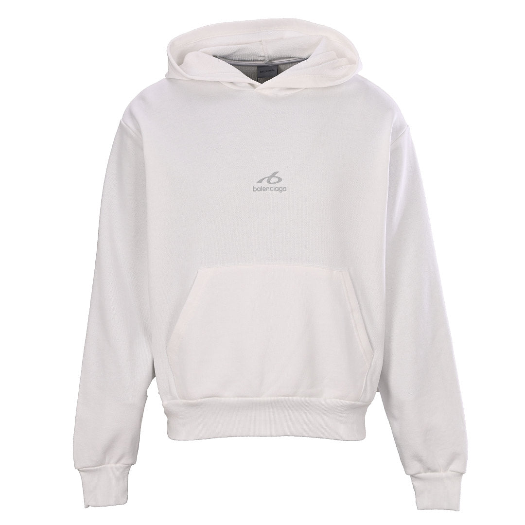 Balenciaga Logo Long-Sleeve Top - Black - front view