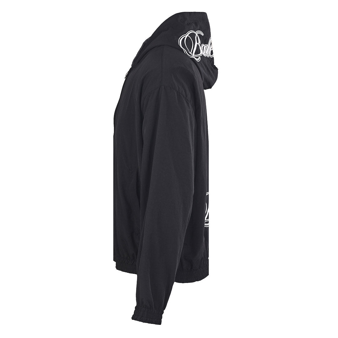 Balenciaga Logo Long-Sleeve Top - Black - back view